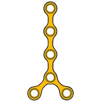 Titan-Platte 6-Loch Y-Form