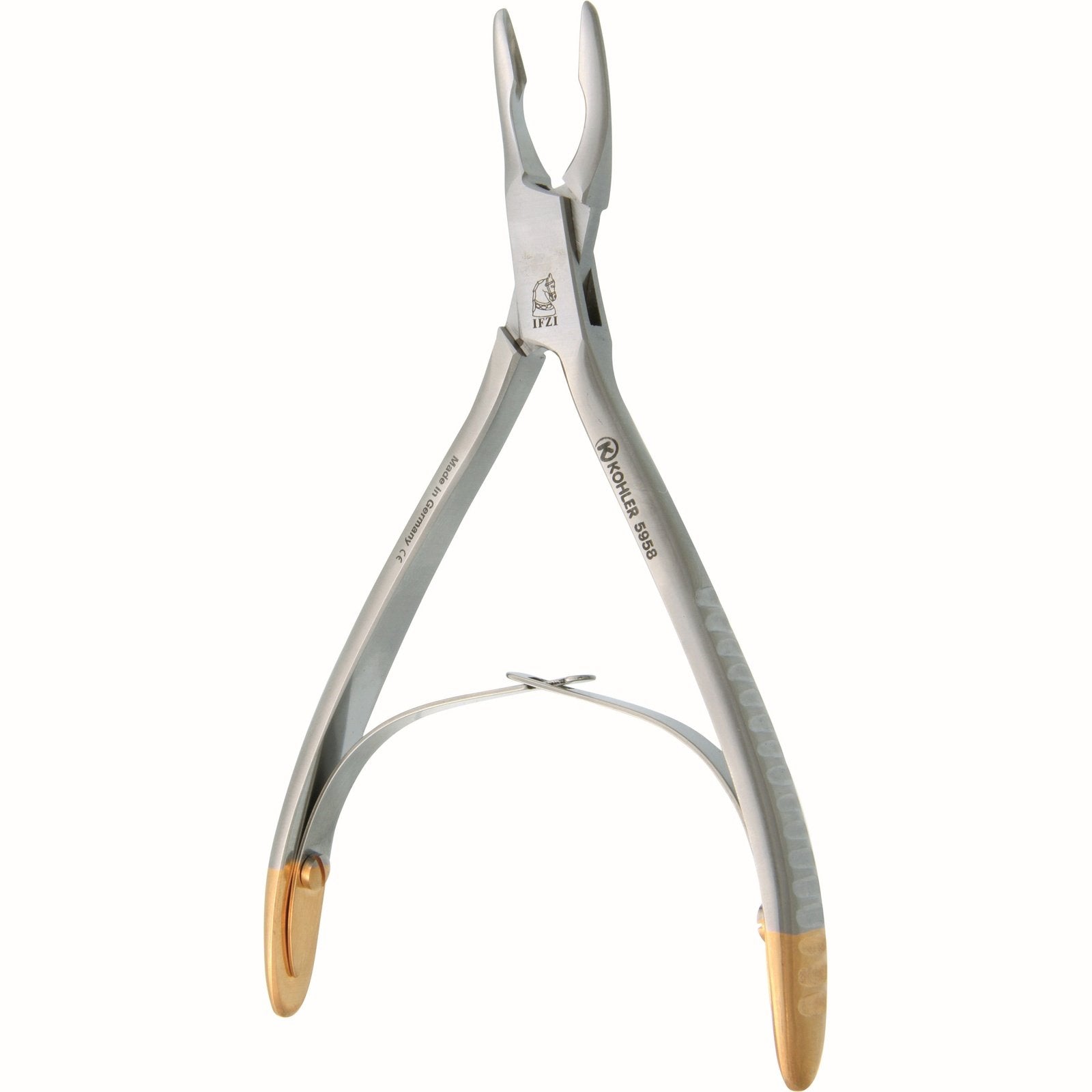 Hohlmeisselzange Friedmann MF14 cm vergoldet