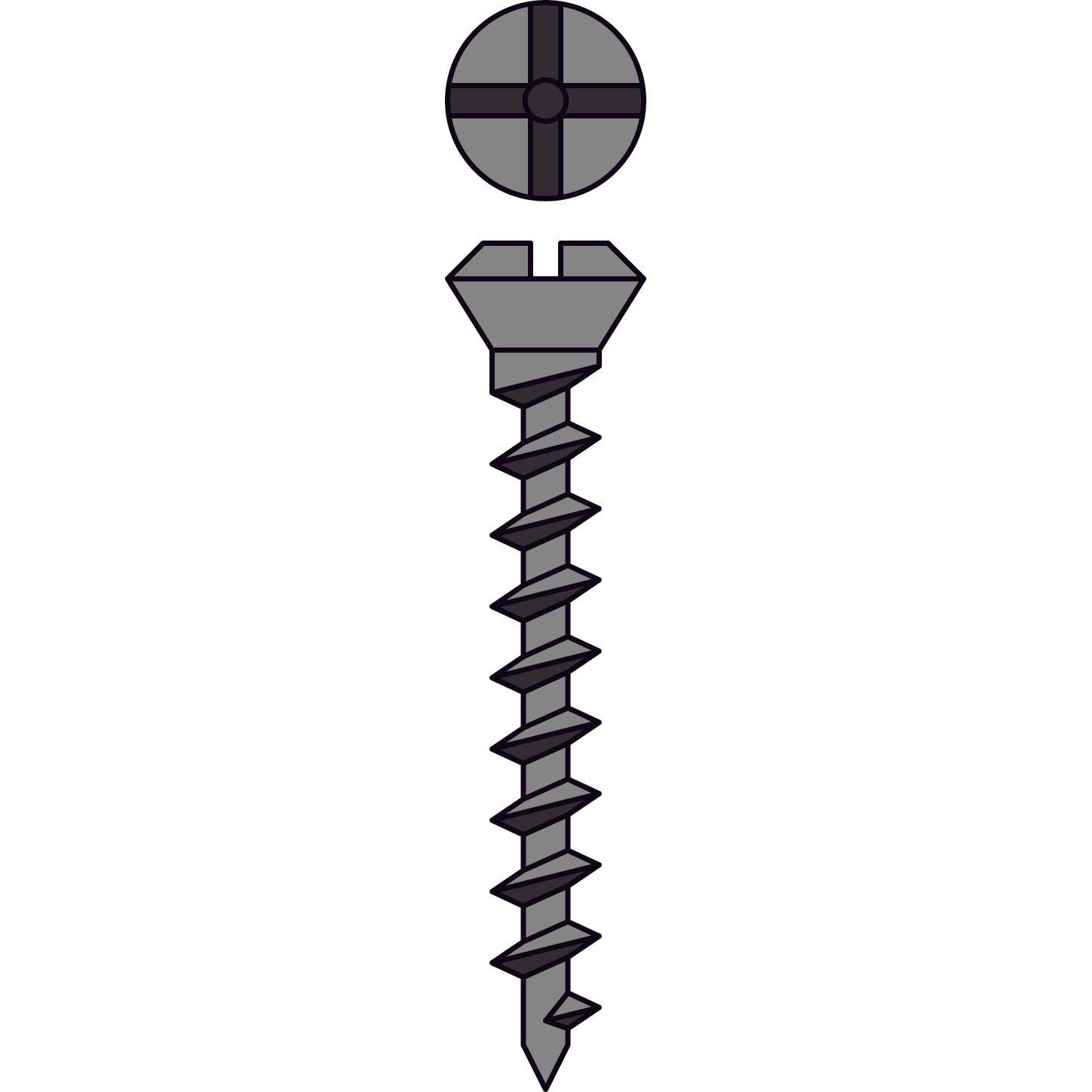 Titan-Schrauben selbstschneidend Ø 1.2 Gewinde