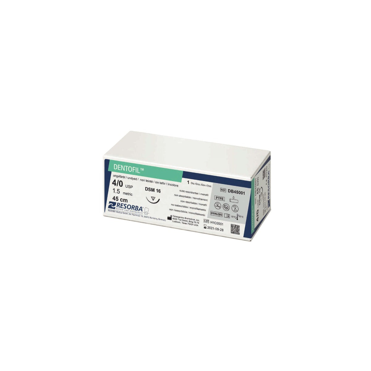 RESORBA DENTOFIL™ – Produktverpackung (Typabbildung)