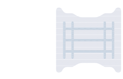 Nobel Biocare creos syntoprotect Titanverstärkte PTFE-Membran, Shape Nr. 11, Best.-Nr. N1625TI-11-1